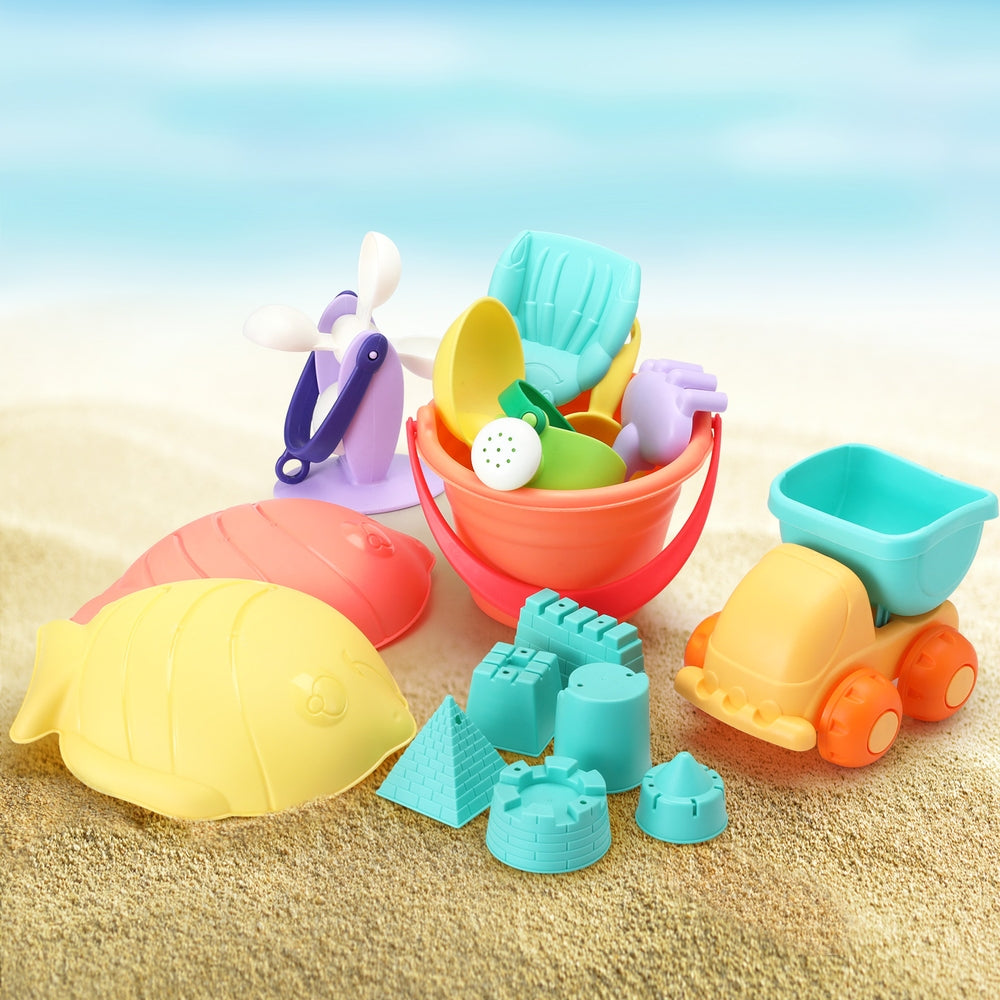 Keezi Kids Water Table Tool Kit and Sand Truck, Windmill, Bucket and Shovel