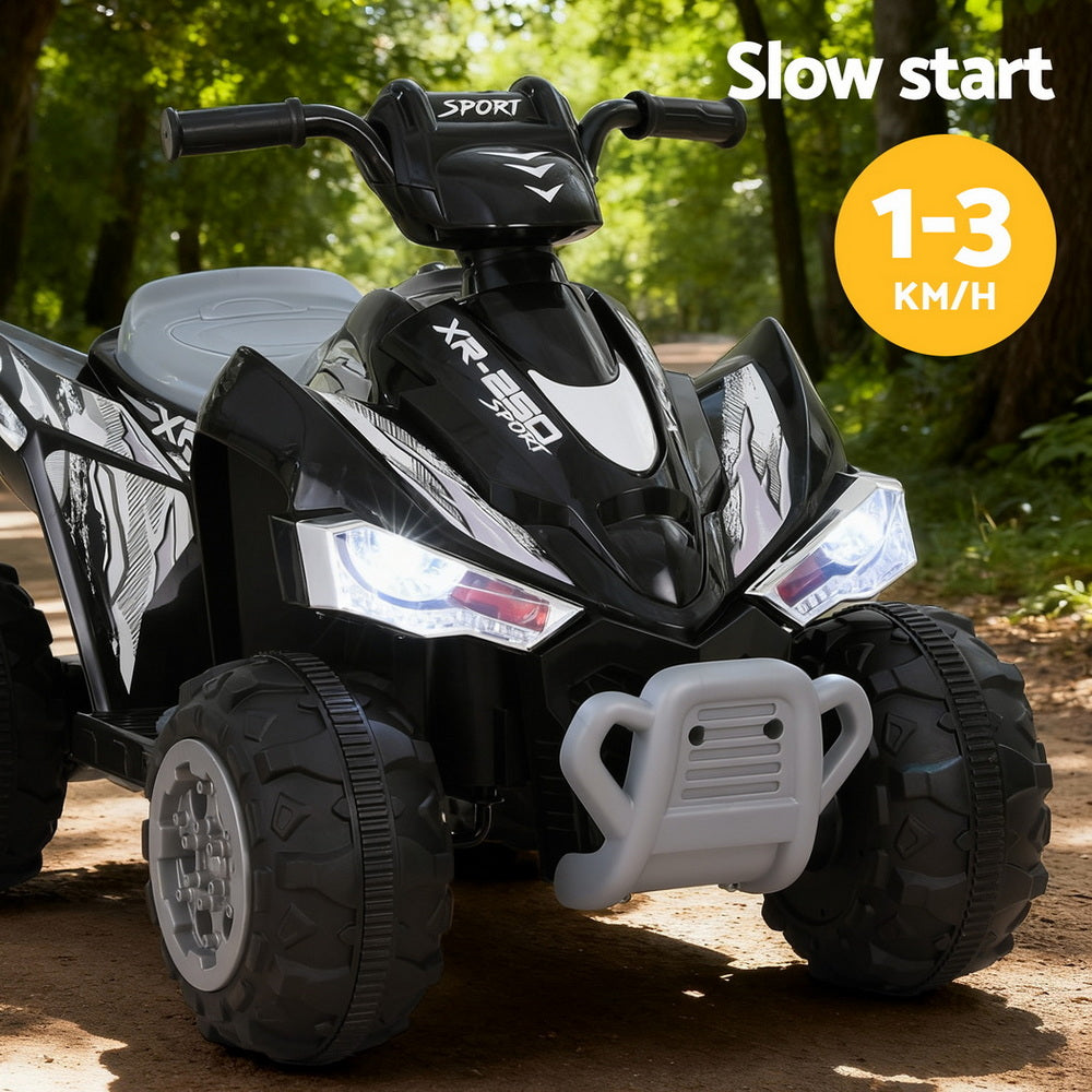 Rigo Kids Ride On Car ATV Quad Motorbike Electric 12V - Black