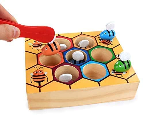 Wooden Bee Toddler Fine Motor Skill Toy