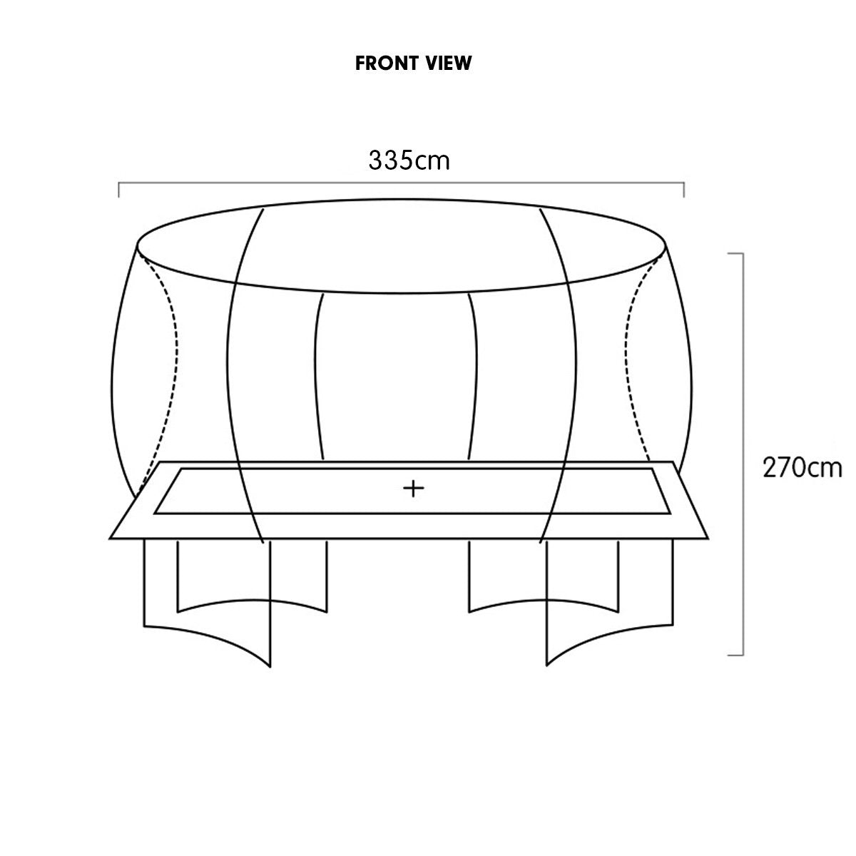 Outdoor Rectangular Orange Trampoline With Safety Enclosure And Basketball Hoop Set (Kahuna 8ft X 11ft )
