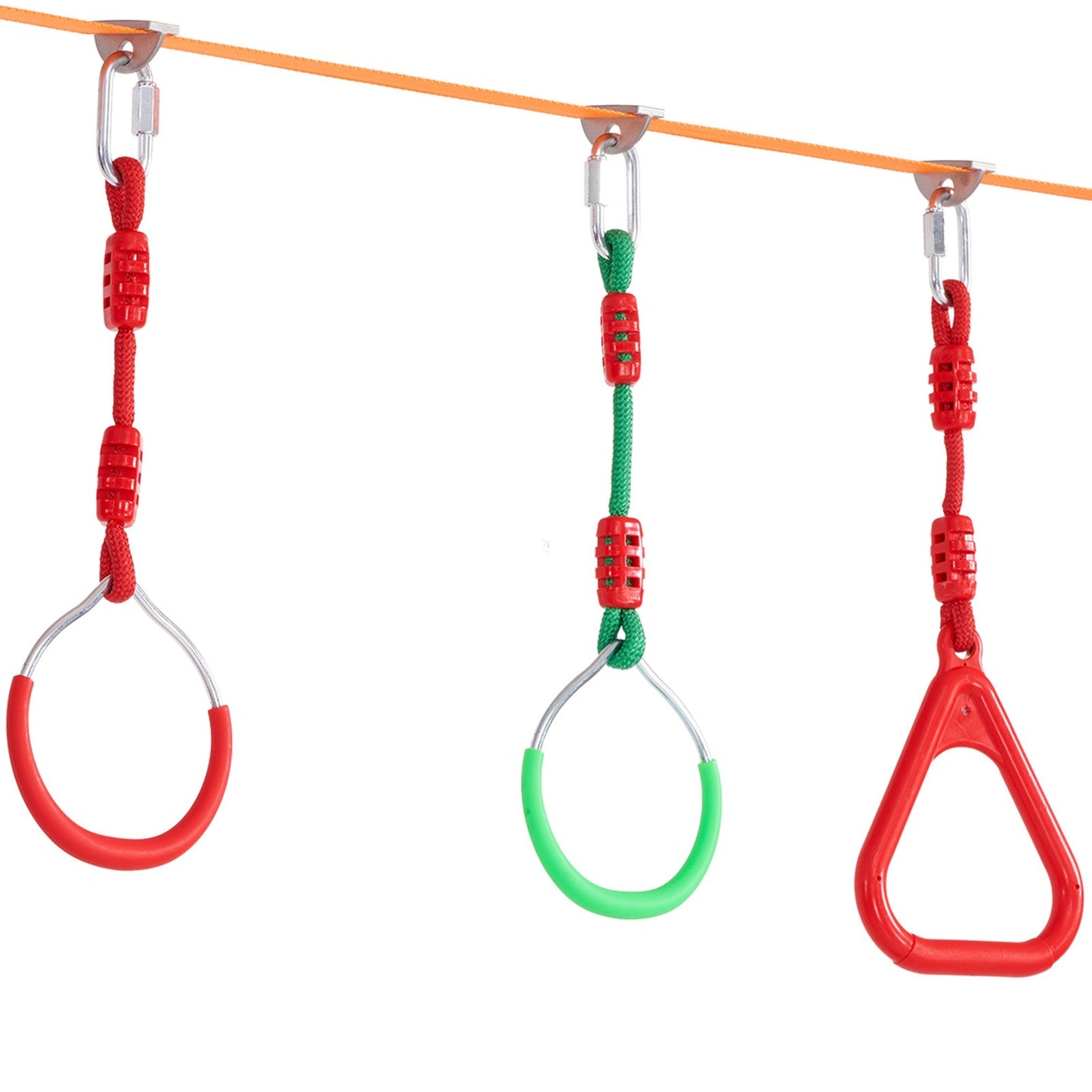 VEVOR Ninja Warrior Obstacle Course Set with 12 Obstacles for Kids