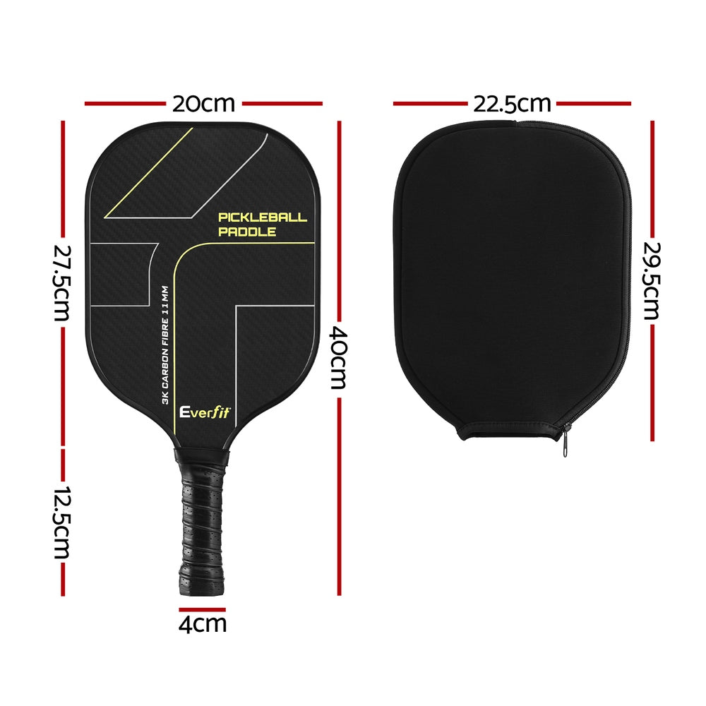 Everfit 2PCS Pickleball Paddle Racket Set with Cover Bag