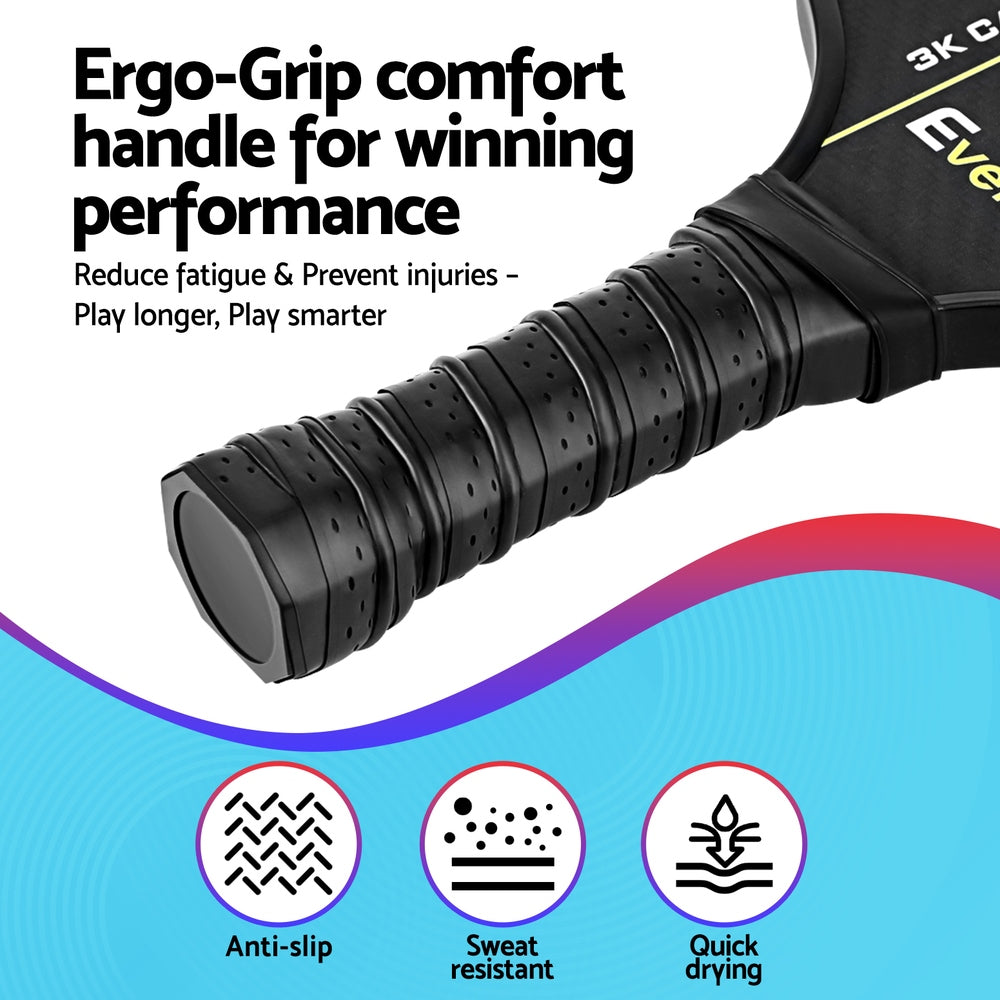 Everfit 2PCS Pickleball Paddle Racket Set with Cover Bag