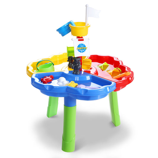 Keezi Kids Sandpit Pretend Play Set Outdoor Sand Water Table