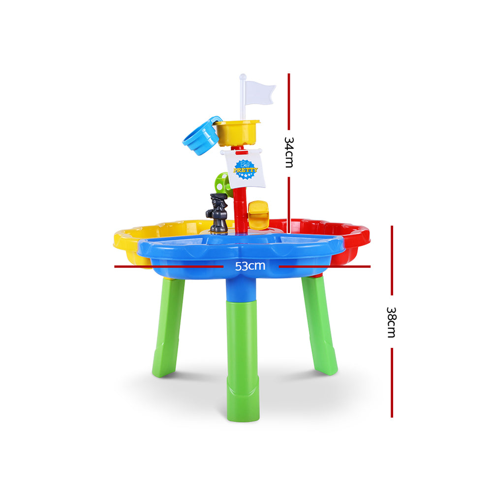 Keezi Kids Sandpit Pretend Play Set Outdoor Sand Water Table