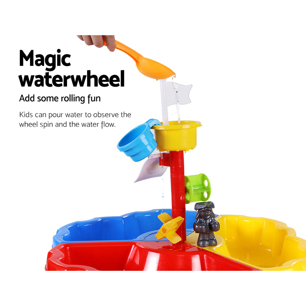 Keezi Kids Sandpit Pretend Play Set Outdoor Sand Water Table