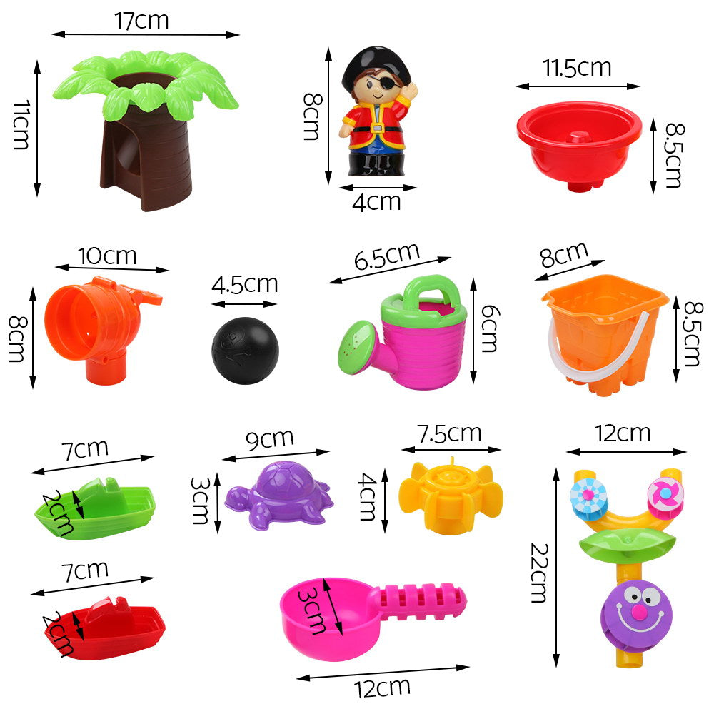Keezi Kids Sandpit Pretend Play Set, Sand Water Table