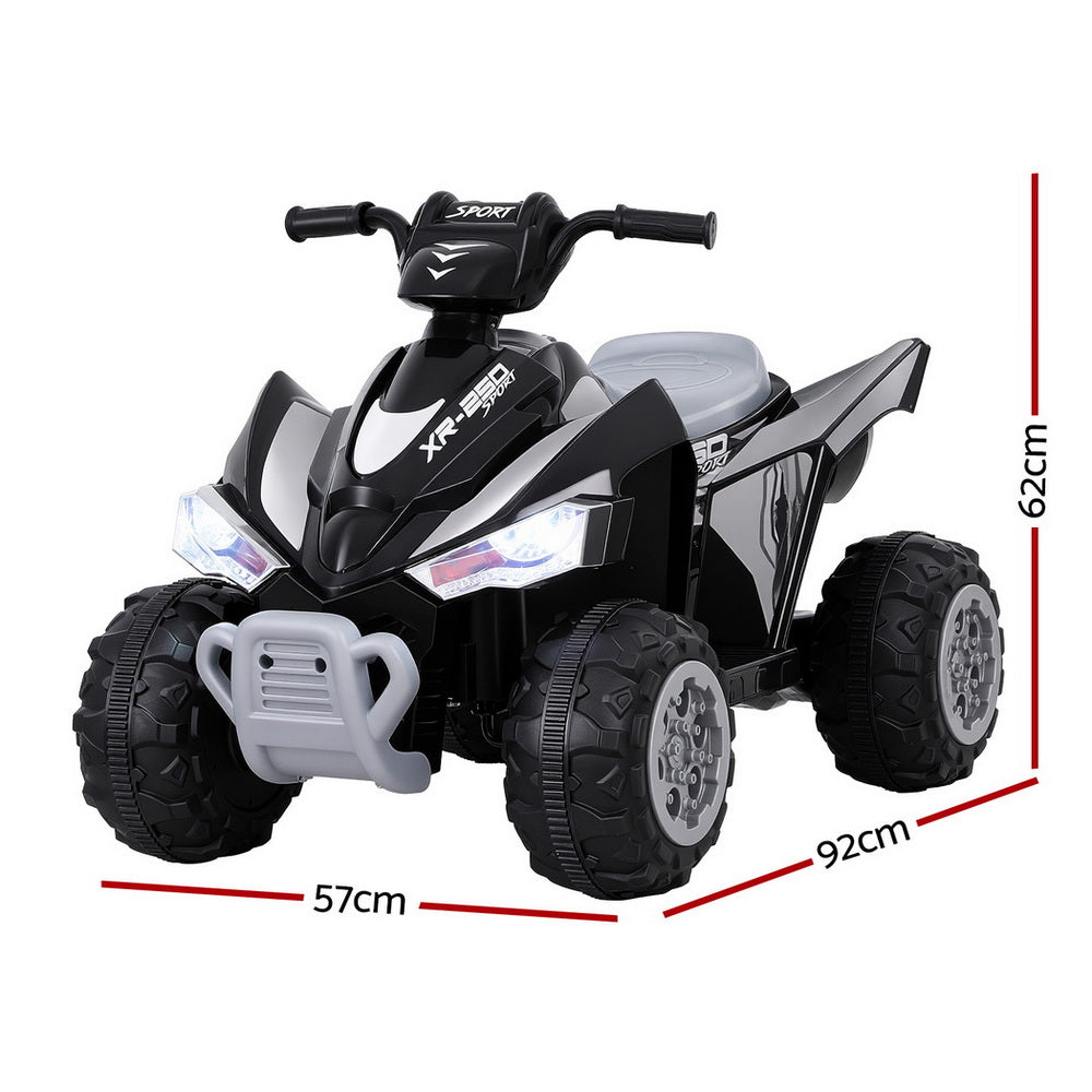 Rigo Kids Ride On Car ATV Quad Motorbike Electric 12V - Black