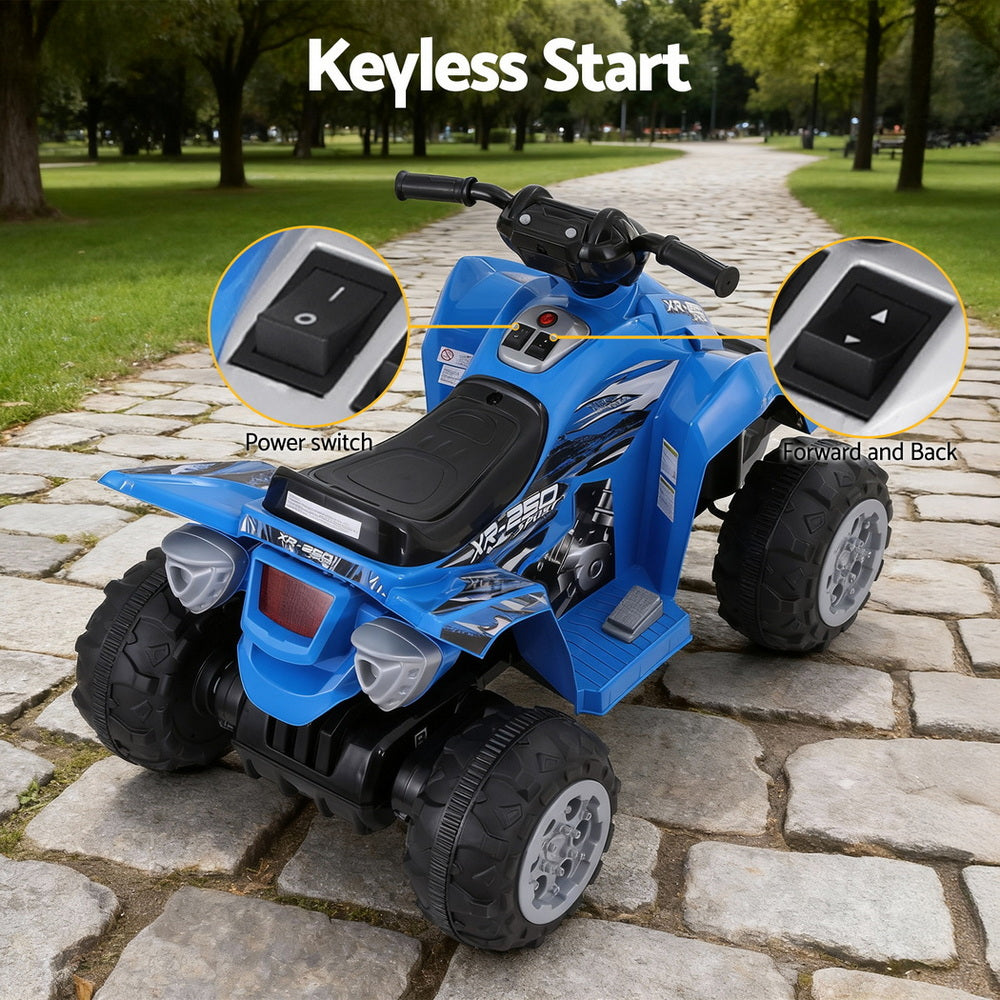 Rigo Kids Ride On Car ATV Quad Motorbike Electric 12V - Blue