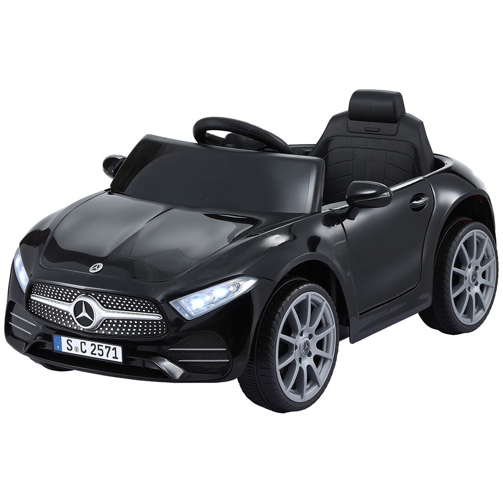 Kids Electric Ride On Car Licensed Outdoor Toys Cars Music - Black