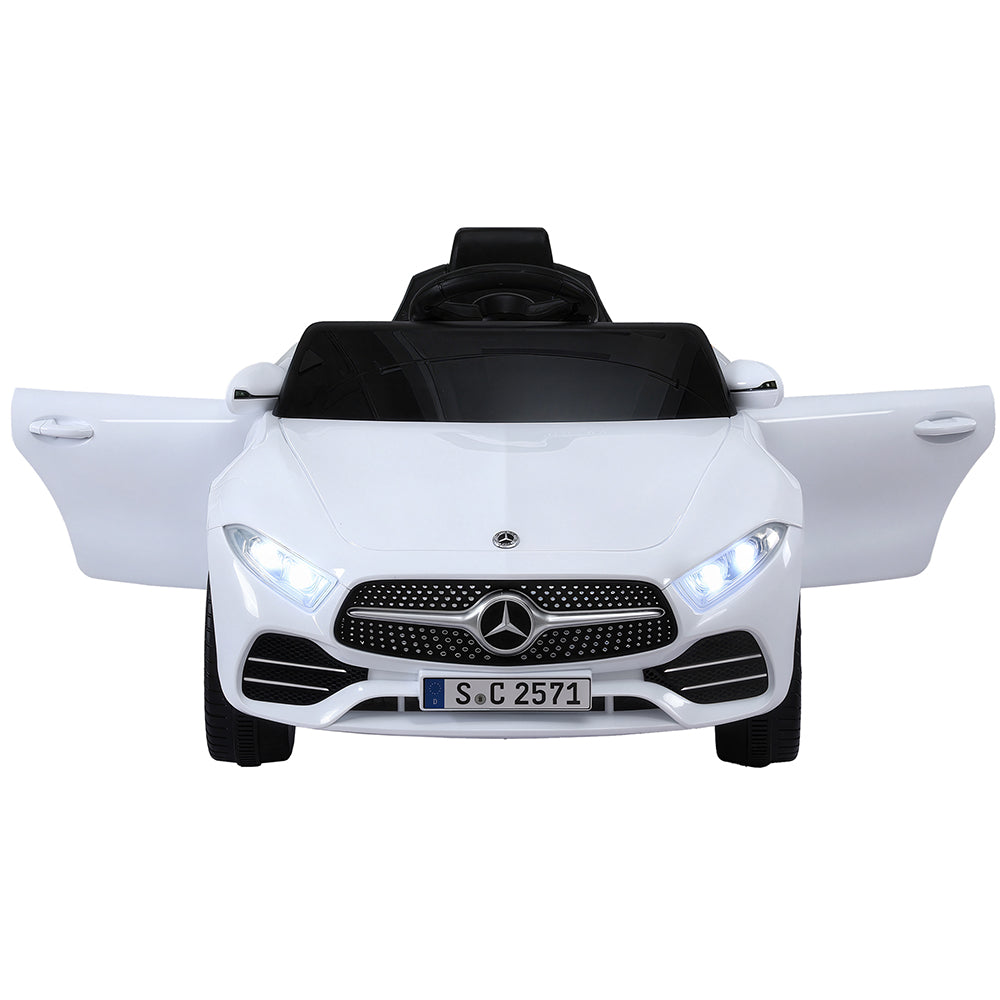 Kids Electric Ride On Car Licensed Outdoor Toys Cars Music - White