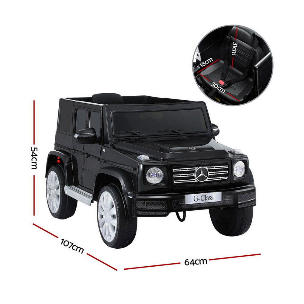 Kids Ride On Car Licensed Mercedes-Benz G500 12V - Black