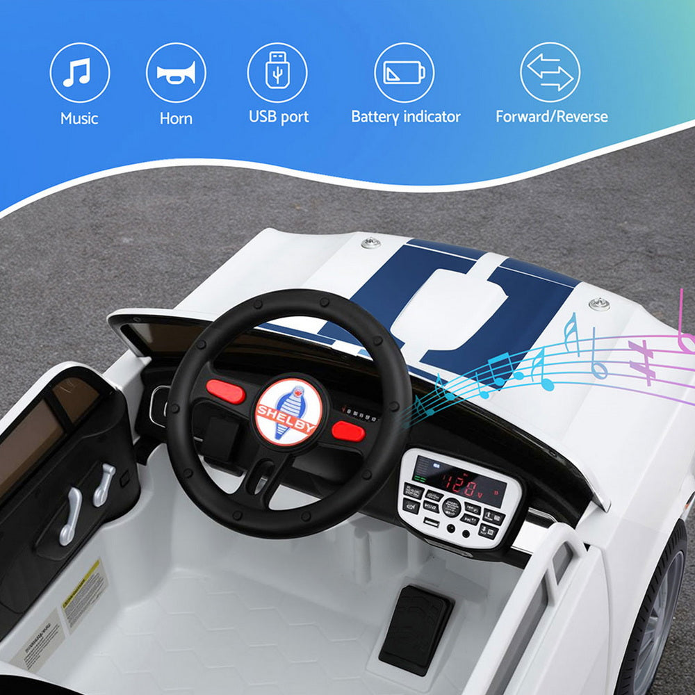 Kids Electric Ride On Car Licensed GT350 - White
