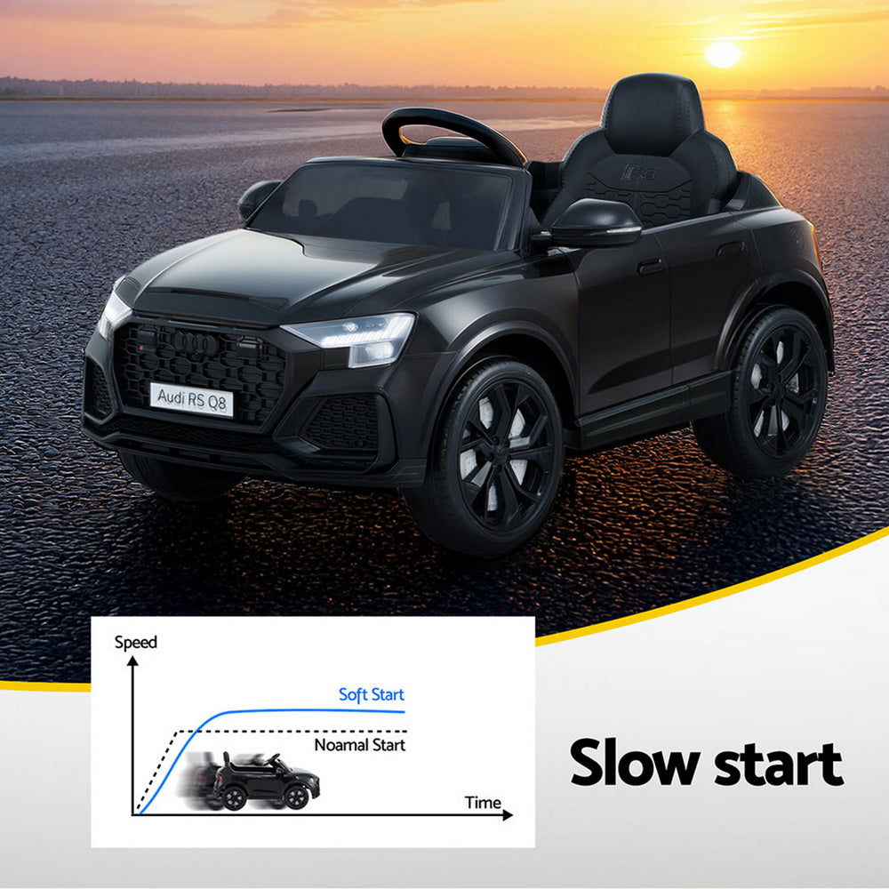 Kids Ride On Car Licensed RSQ8 12V - Black