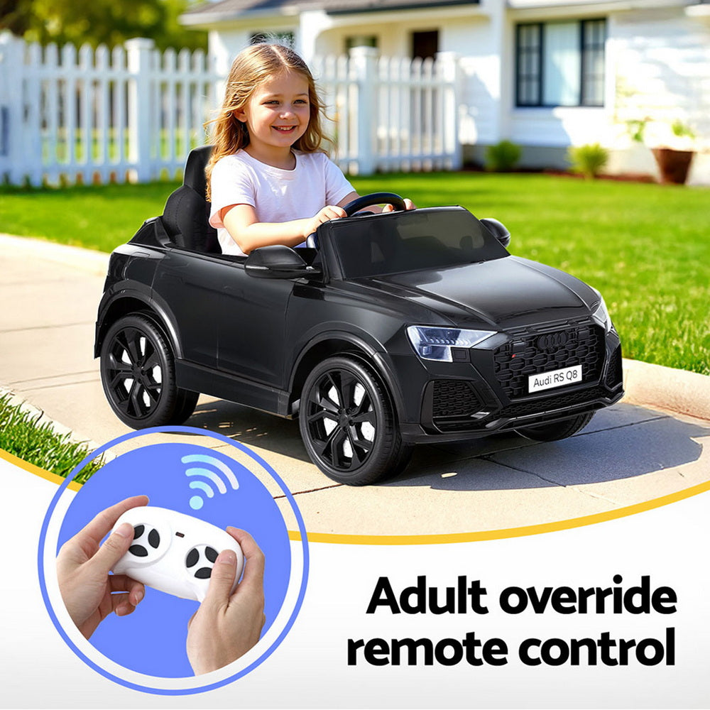 Kids Ride On Car Licensed RSQ8 12V - Black