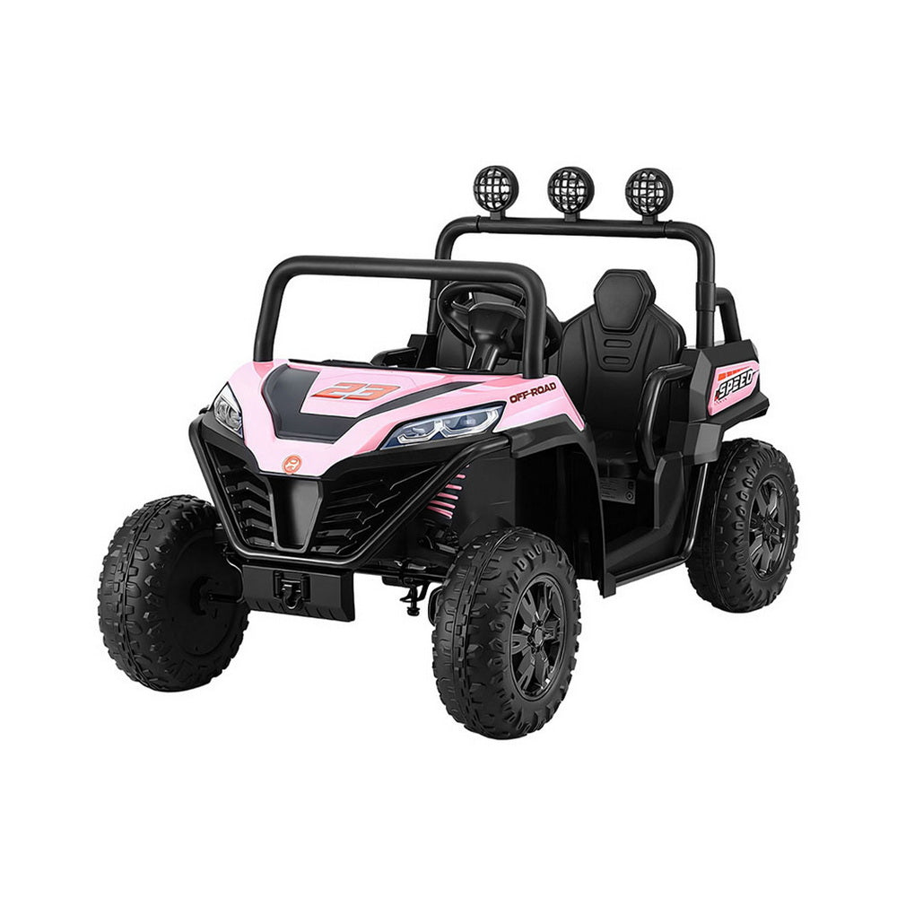 Rigo Kids Ride On Car Electric Toys Cars Headlight Music Remote Control - Pink