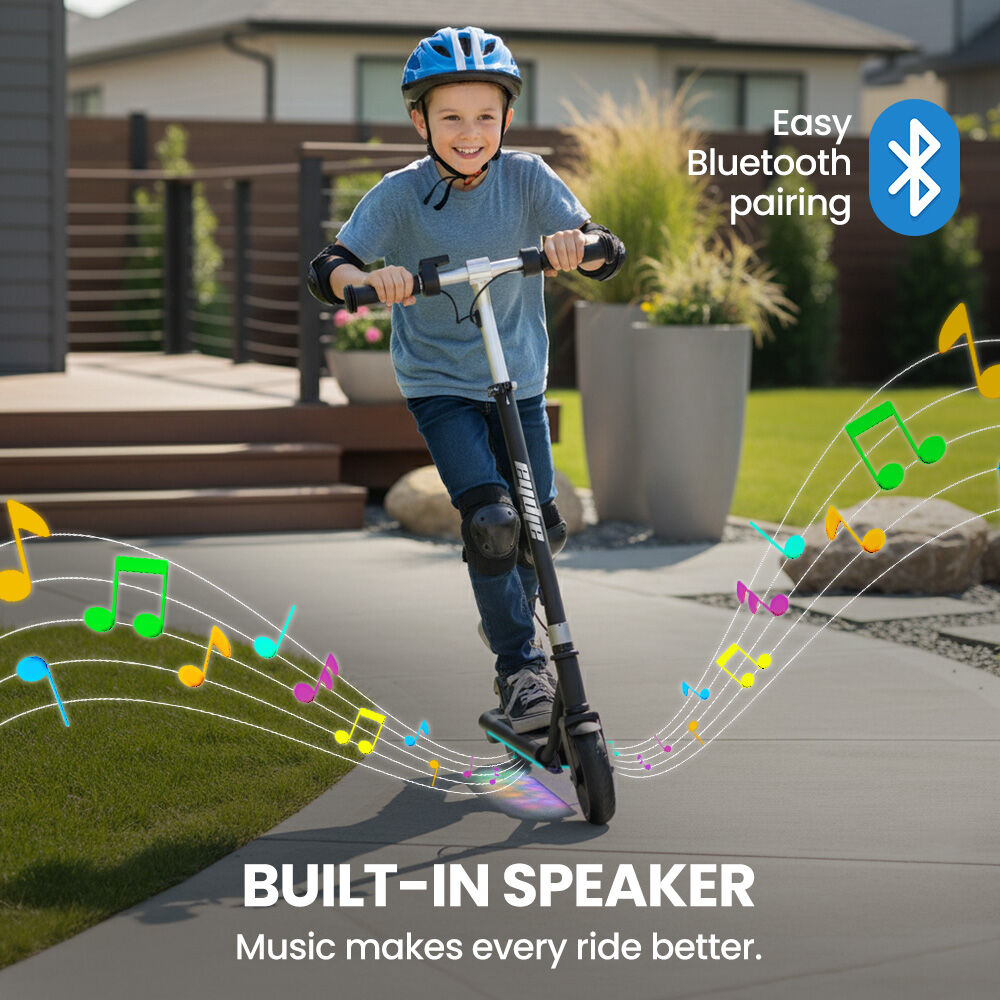 ALPHA Edge Electric Scooter, Kids & Teens - Black