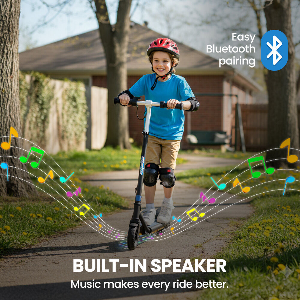 ALPHA Edge Electric Scooter, Kids & Teens - Blue