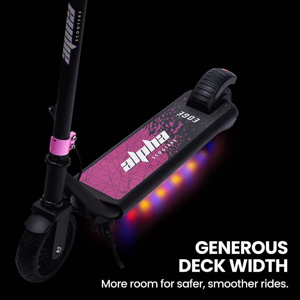 ALPHA Edge Electric Scooter, Kids Aged 6-12 - Pink