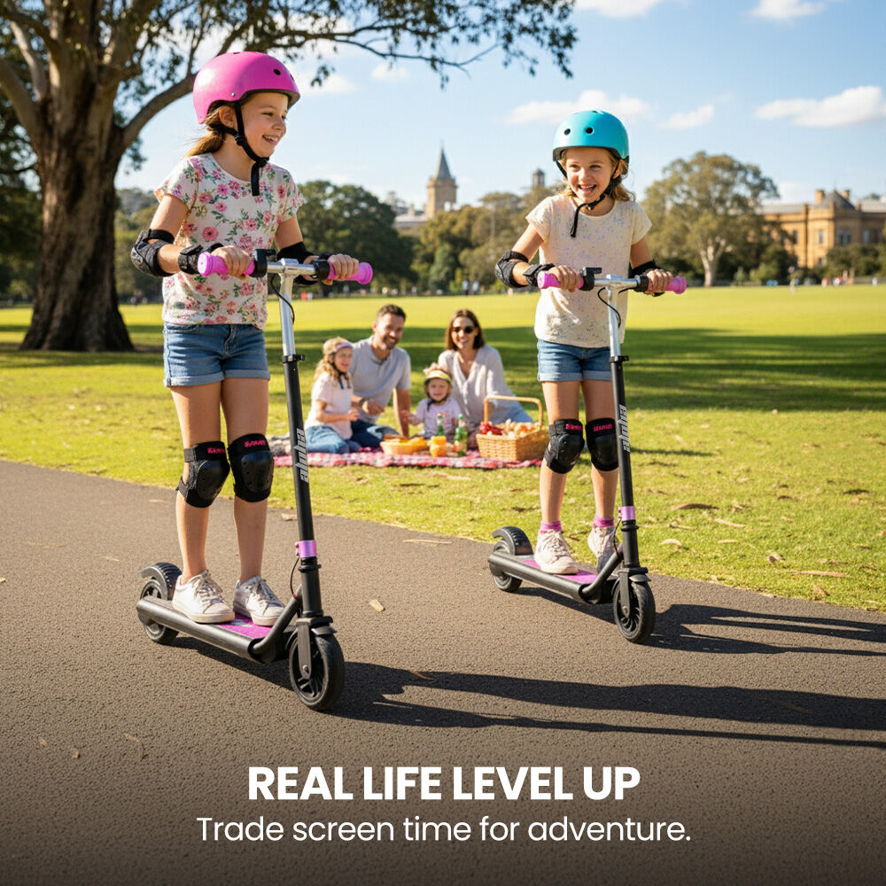 ALPHA Edge Electric Scooter, Kids Aged 6-12 - Pink