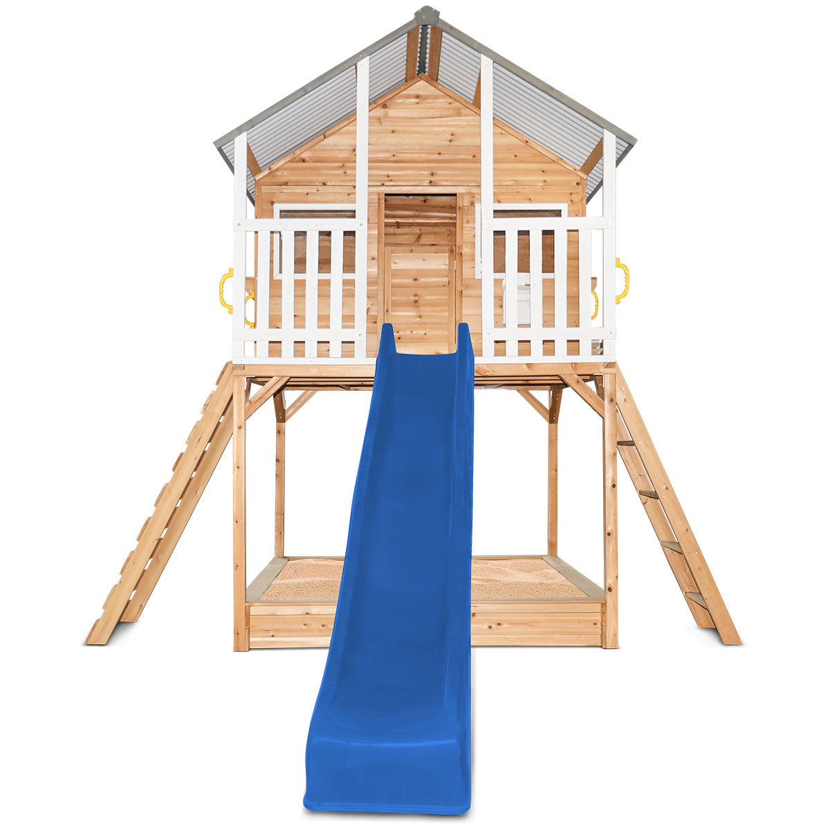Lifespan Kids Winchester Cubby House (Elevated 1.2m) with 2.2m Slide (Blue)