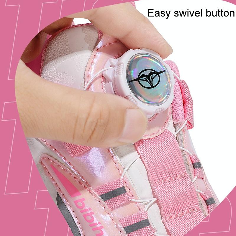 29 Size Children's Two-wheeled Roller Skating Shoes - Xf18 Pink - 29