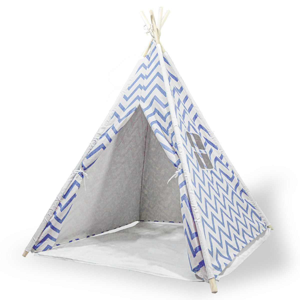 Giant Cotton Canvas Kids Teepee Wigwam - navy