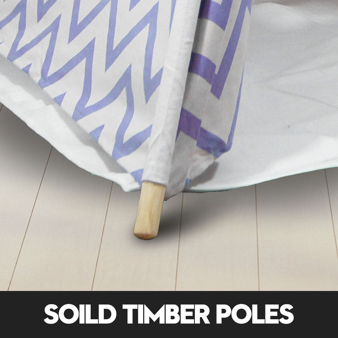 Giant Cotton Canvas Kids Teepee Wigwam - navy