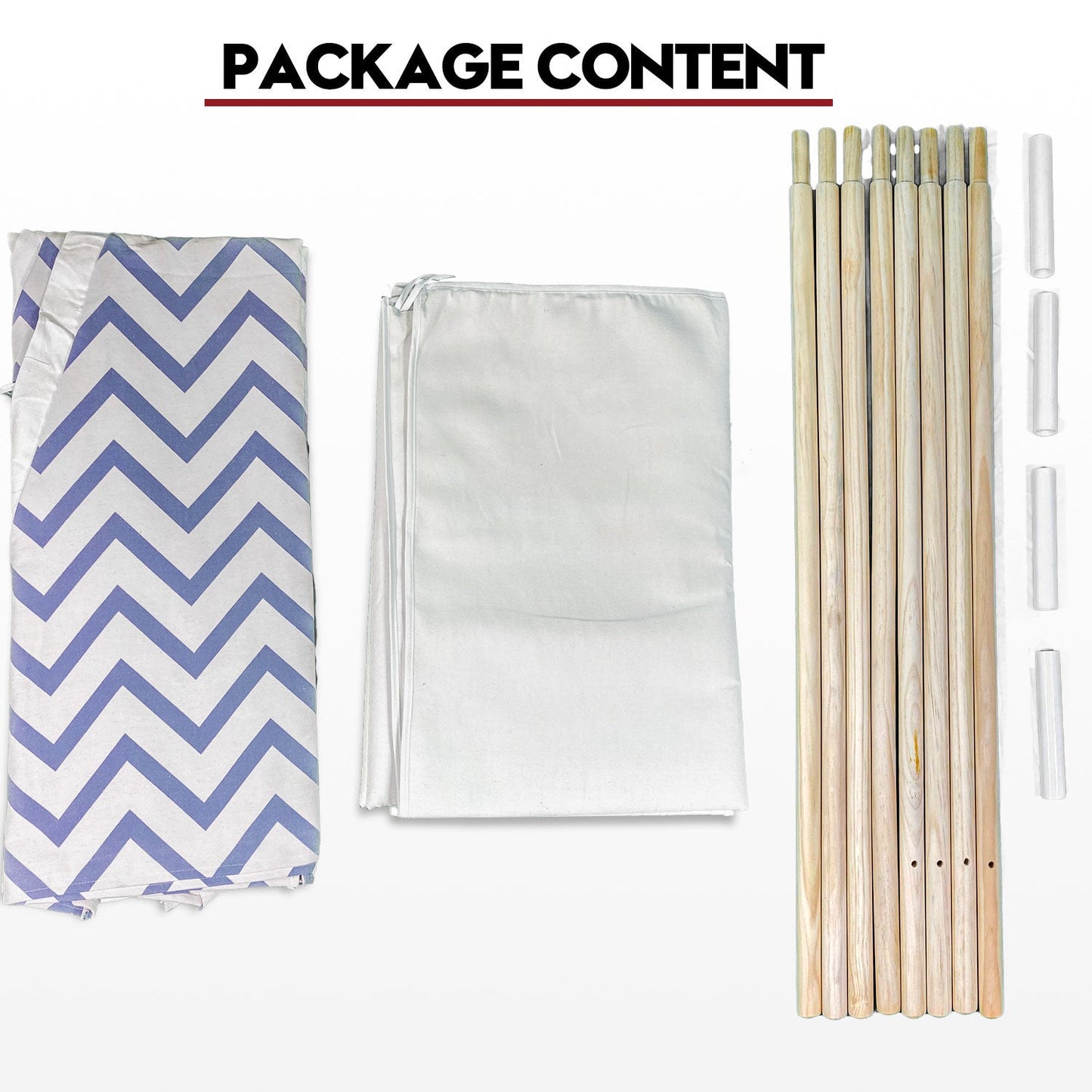Giant Cotton Canvas Kids Teepee Wigwam - navy