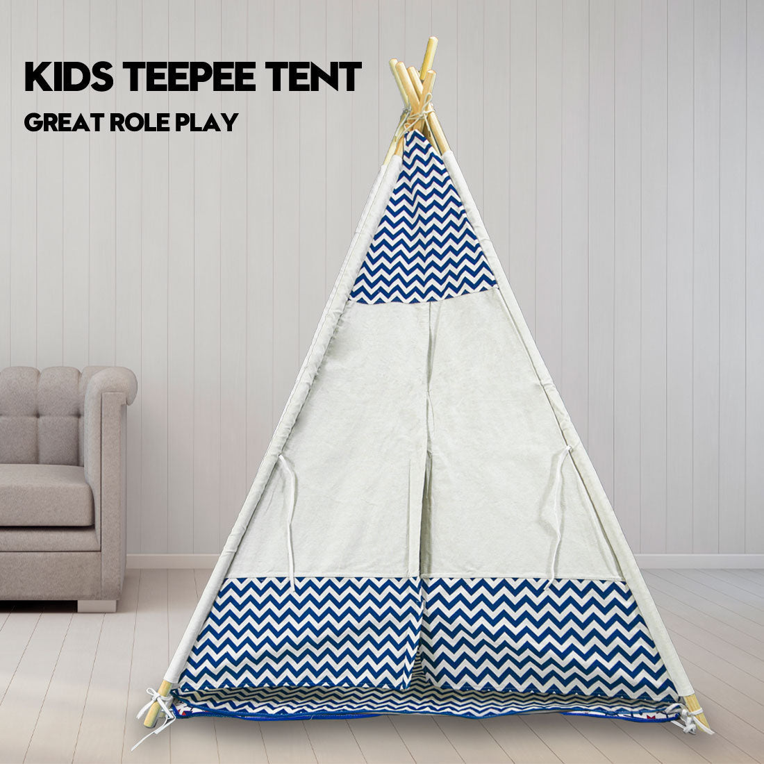 Giant Cotton Canvas Kids Teepee