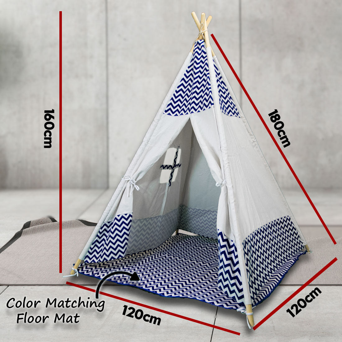 Giant Cotton Canvas Kids Teepee