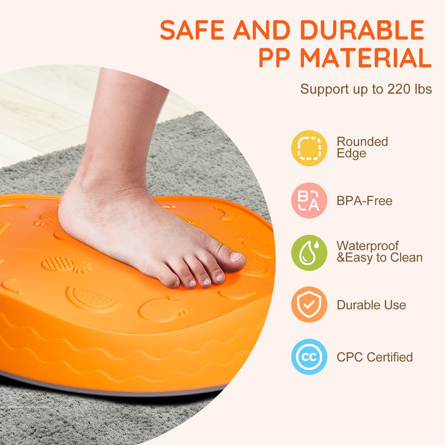 VEVOR Kids Balance Stepping Stones Sensory Obstacle Course 5 PCS