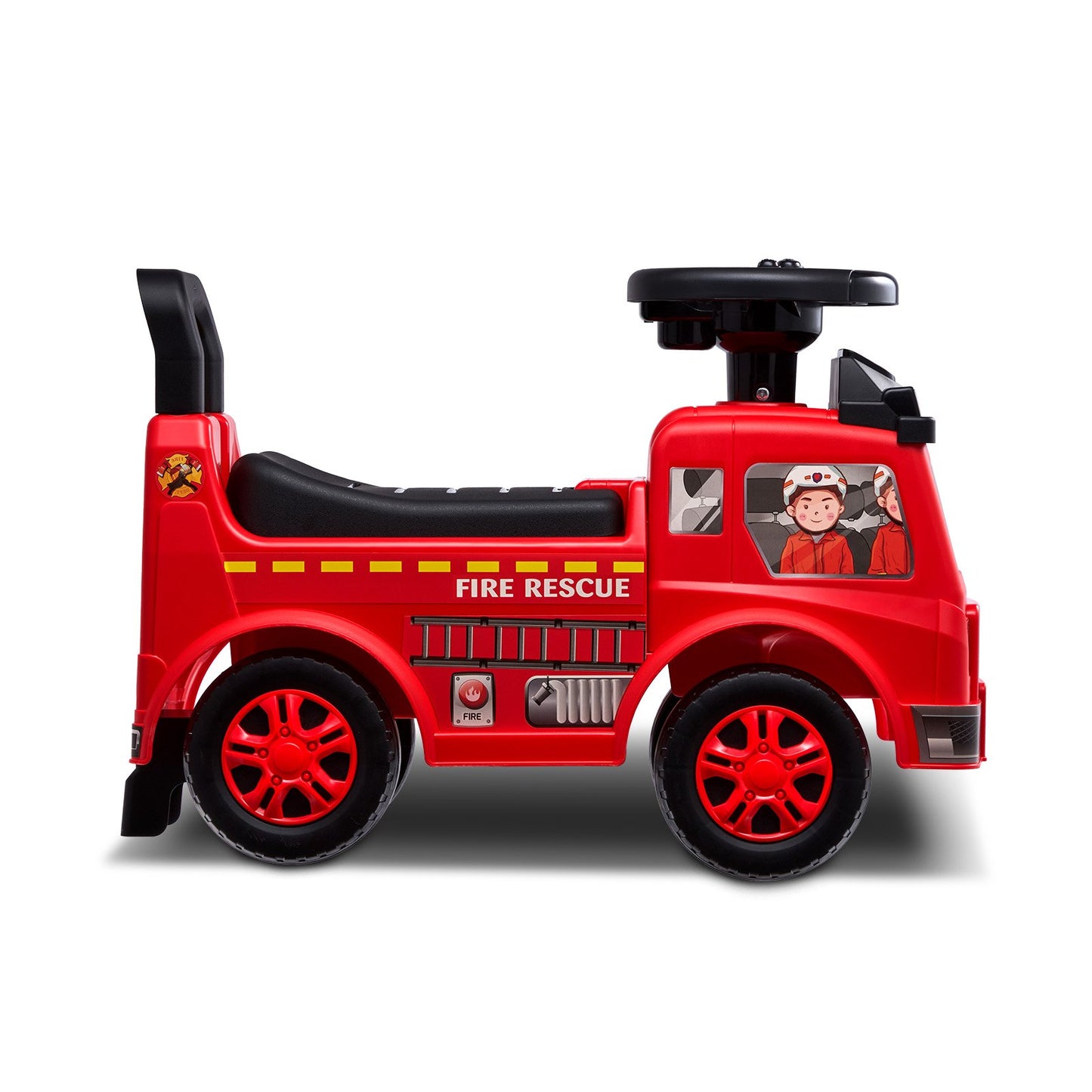 VEVOR Ride On Push Car for Toddlers for Ages 1-3 with Music Steering Wheel & Under Seat Storage - Red