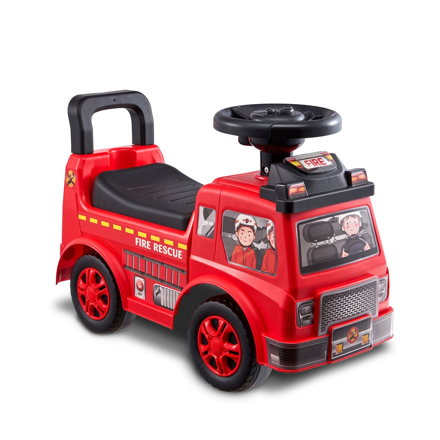 VEVOR Ride On Push Car for Toddlers for Ages 1-3 with Music Steering Wheel & Under Seat Storage - Red