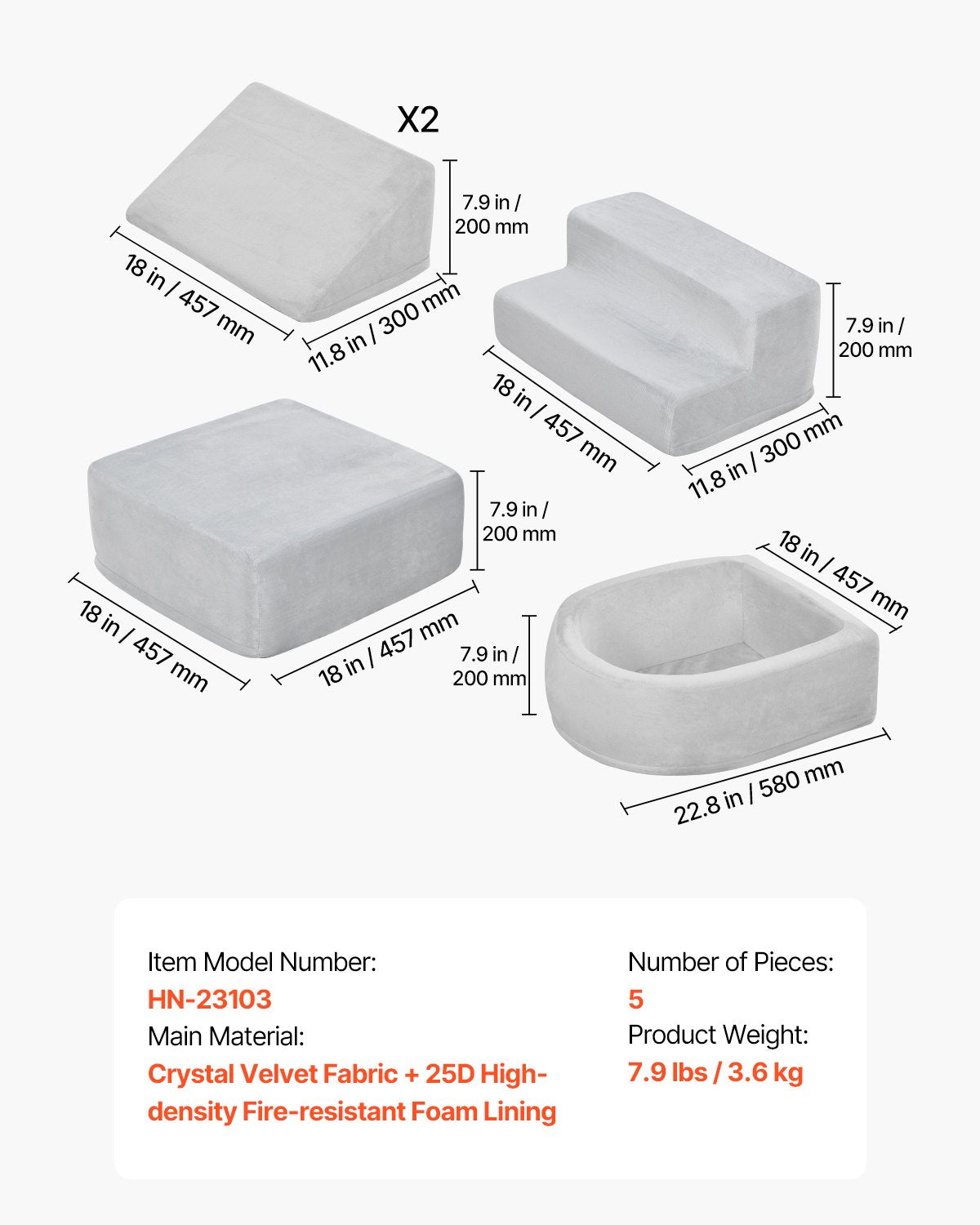 VEVOR Climbing Toys, 5-Piece Set