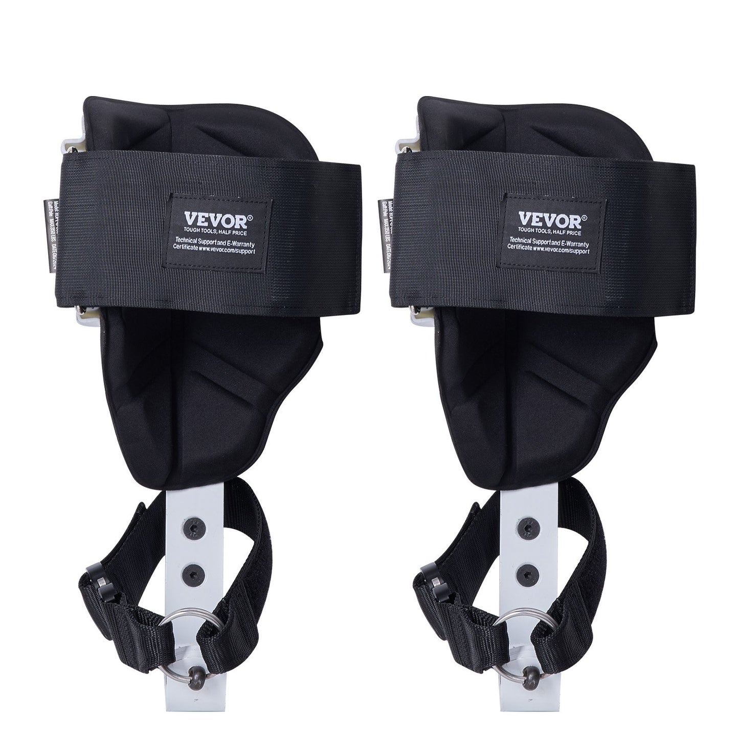 VEVOR Tree Climbing Spikes, 1 Pair Aluminum Climbing Spurs with Straps and Spike Protectors