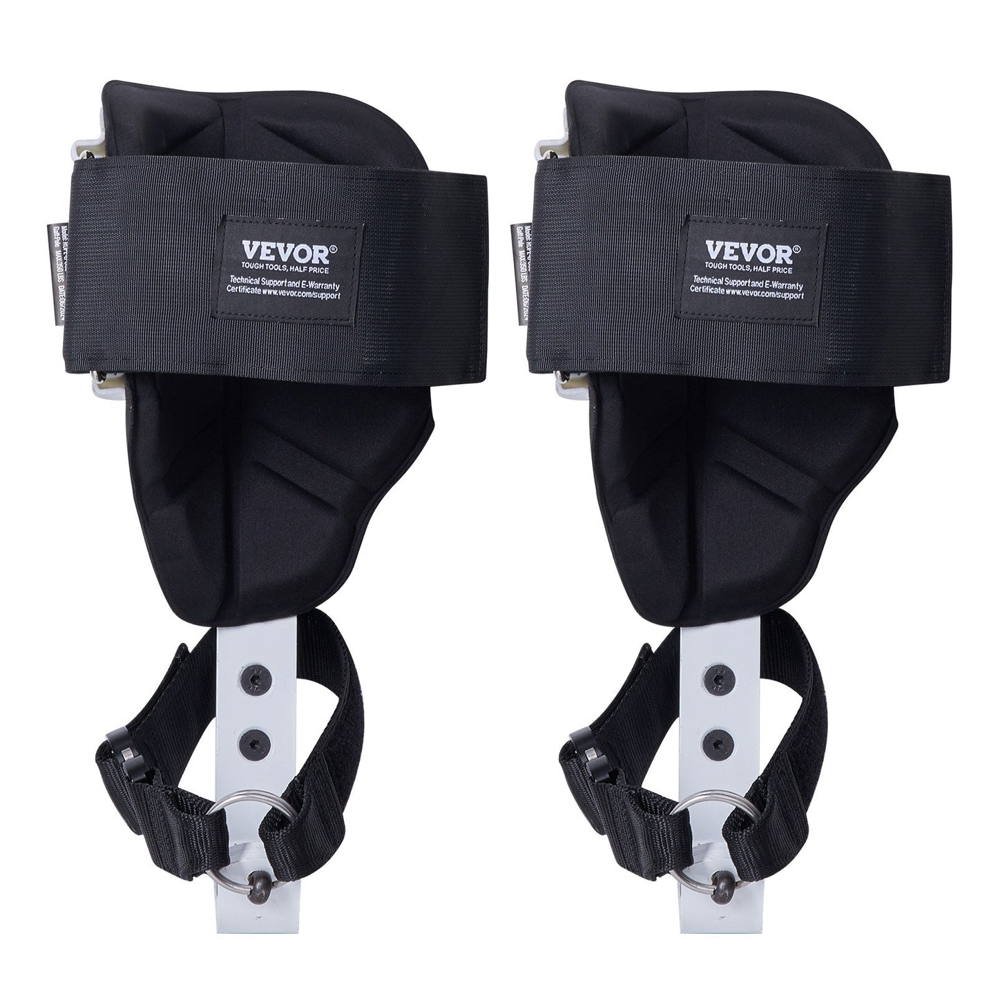 VEVOR Tree Climbing Spikes, 1 Pair Aluminum Climbing Spurs with Straps and Spike Protectors