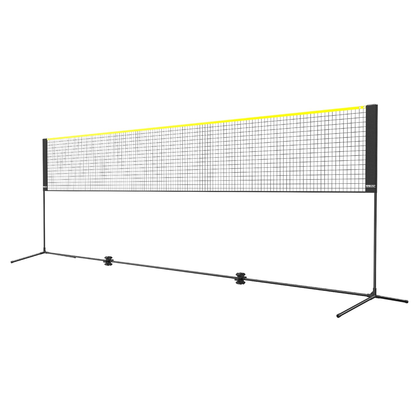 VEVOR Badminton Net, Height Adjustable Volleyball Net, 17ft Wide Foldable Pickleball Net, Portable Easy Setup Tennis Net Set with Poles, Stand and Carry Bag for Outdoor Use